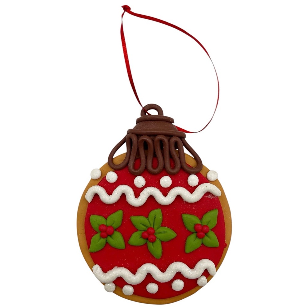 Vintage Sugar Cookie Ornaments 3” X 3.5” Resin? Holiday X-mas Decor